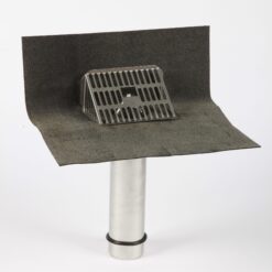 IKO Stainless Steel Parapet Outlet with Parapet Leafguard