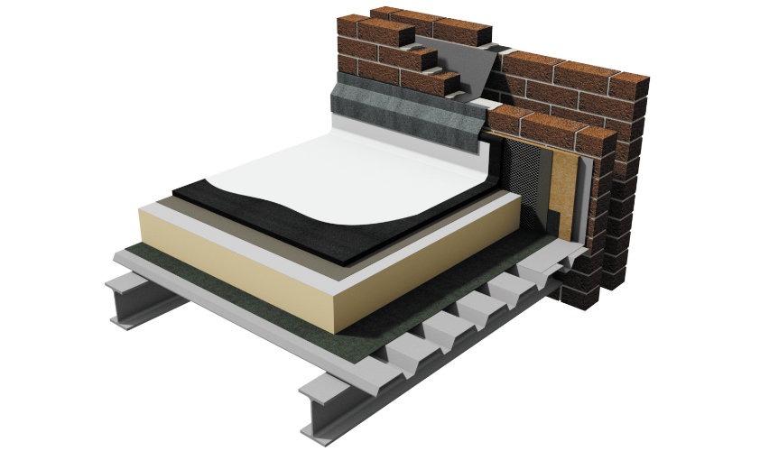 warm roof build up